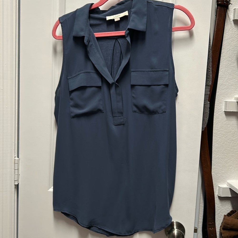 LOFT Collared top